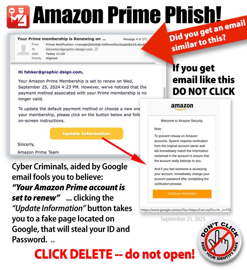 ALERT Amazon Prime Phishing